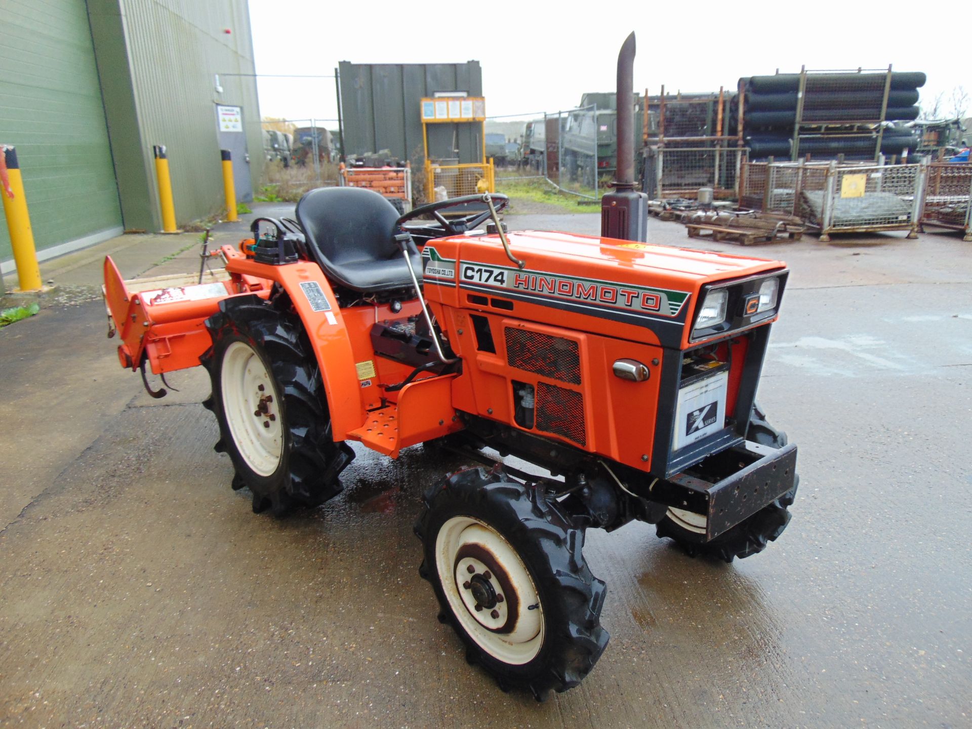 Hinomoto C174 4x4 Diesel Compact Tractor c/w Rotovator ONLY 492 HOURS! - Image 3 of 25