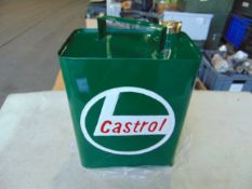 New Unissued Castrol 1 Gall oil can c/w Brass Top