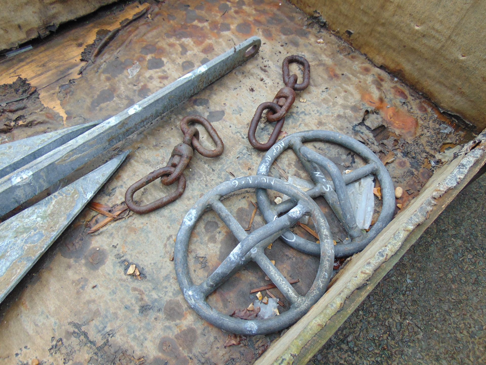 Ex Reserve Danforth 60KG 130LB Boat Anchor, Couplings etc direct from storage - Image 3 of 3