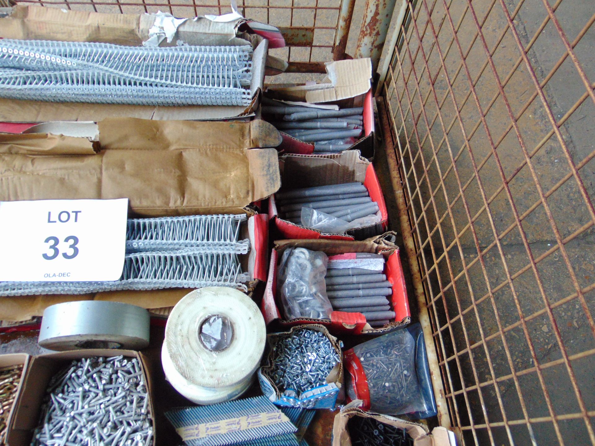 1 Stillage of Fixings inc nails, nuts bolts, tape, etc - Image 4 of 6