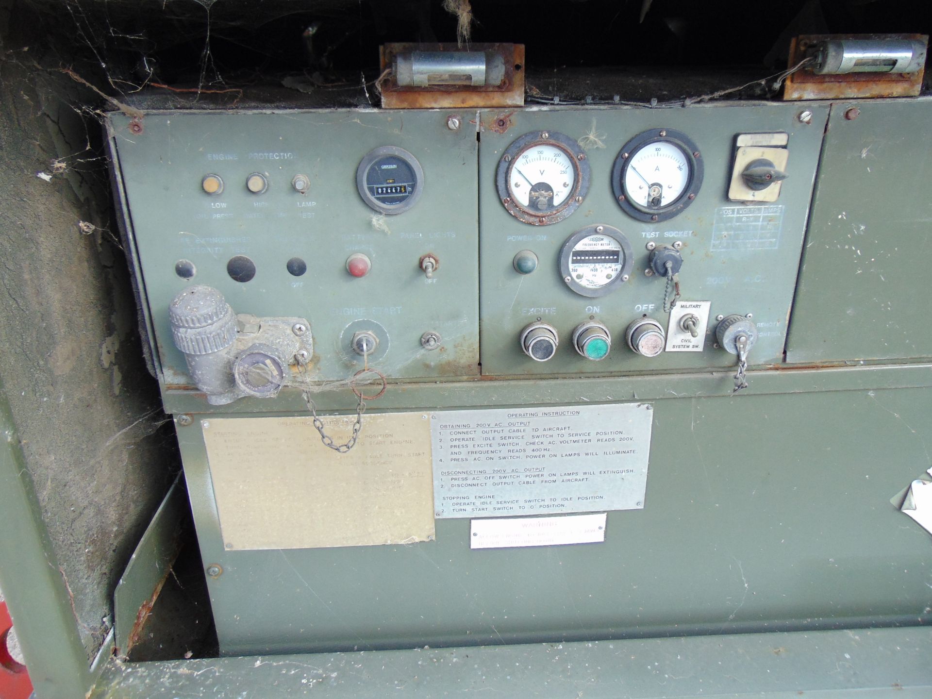 Houchin Twin Axle 60 KVA 48KW Aircraft Ground Power Unit c/w Cummins Engine - Image 9 of 19