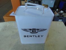 V.Nice Bentley 1 Gall Square Fuel Can c/w Brass Top