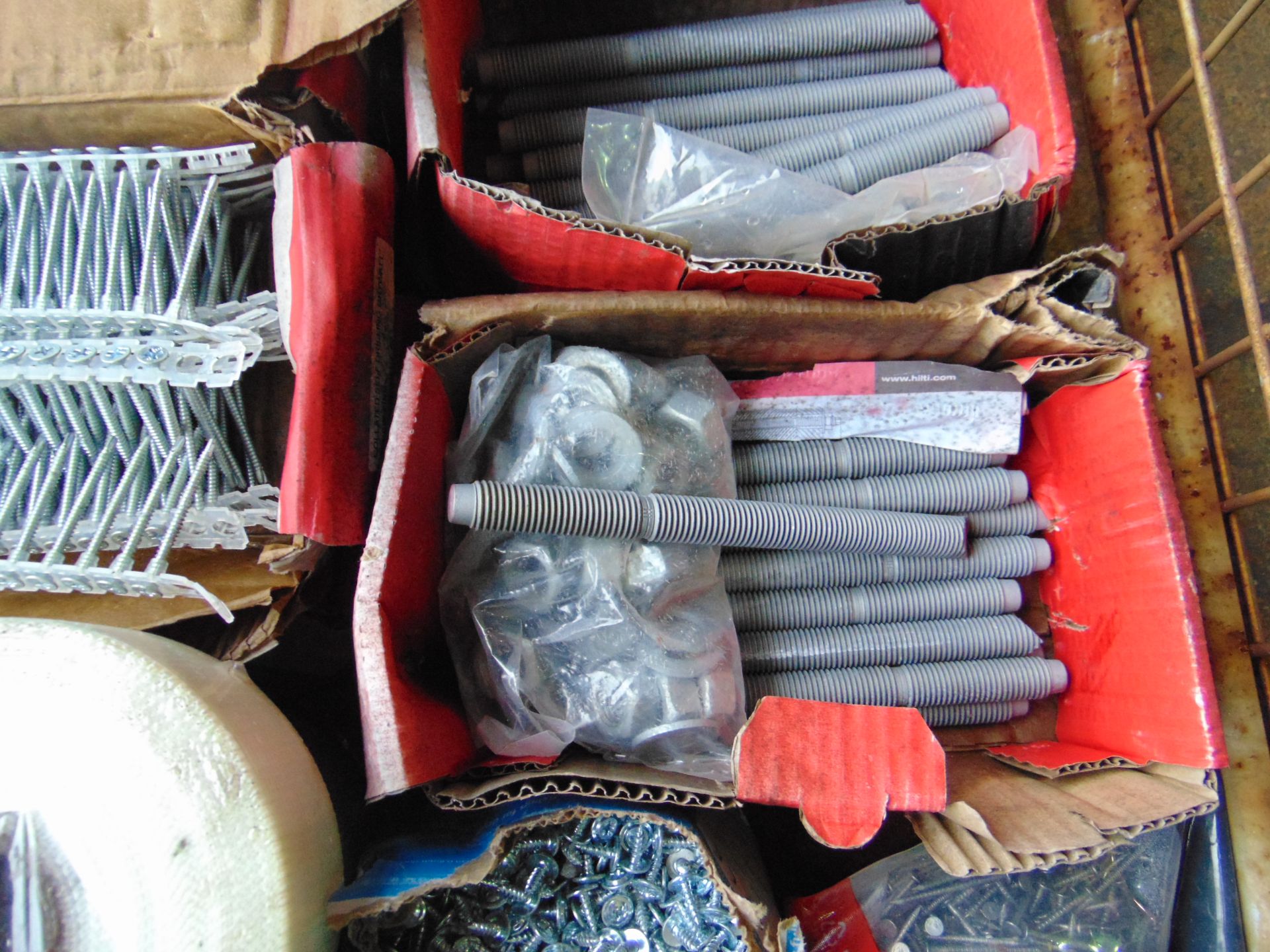 1 Stillage of Fixings inc nails, nuts bolts, tape, etc - Image 2 of 6