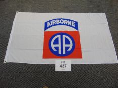 82nd Airborne Flag with Brass Eyelets 5ft x 3ft