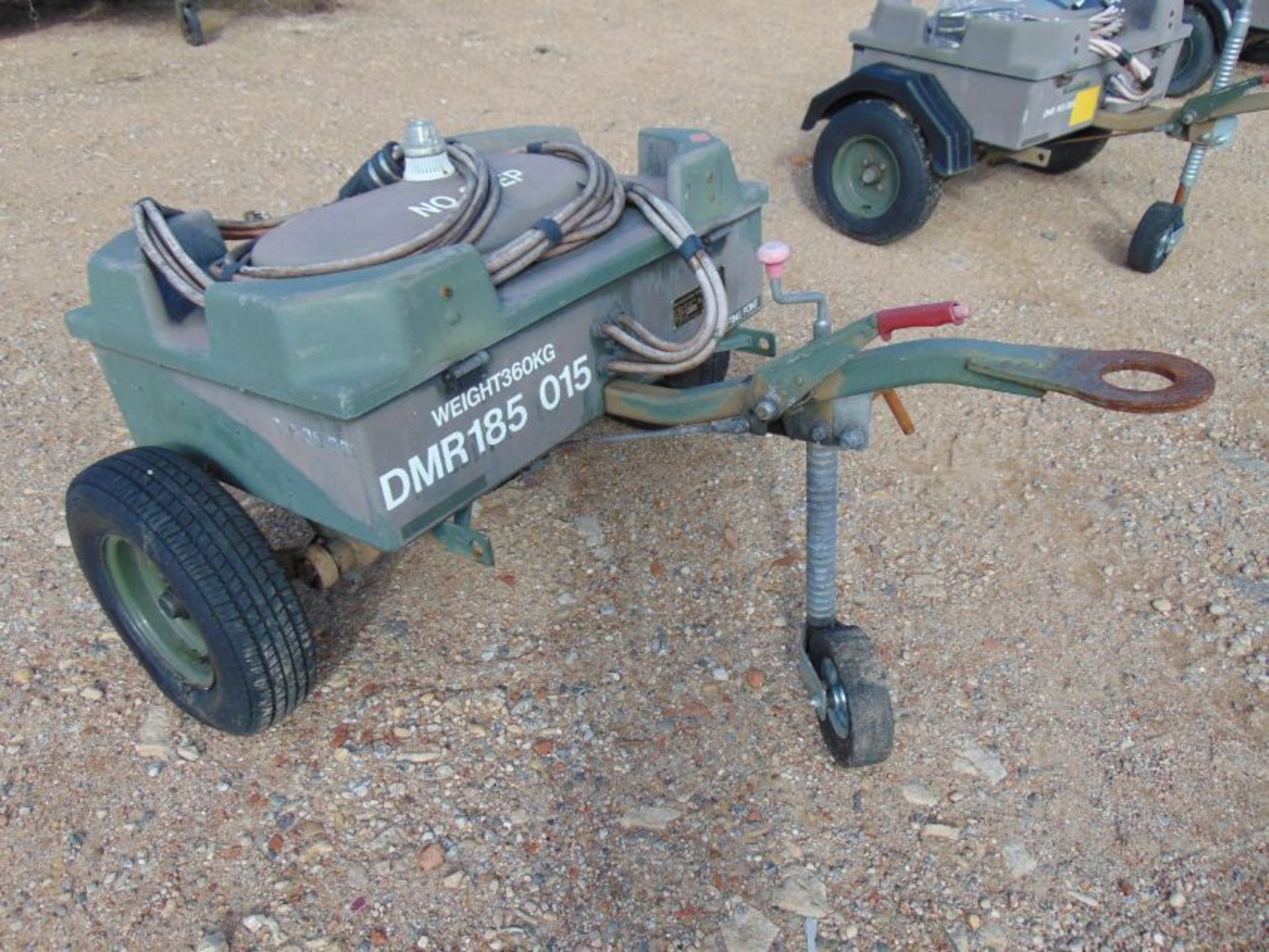 Aircraft Battery Electrical Starter Trolley c/w Batteries and Cables, From RAF - Image 3 of 7