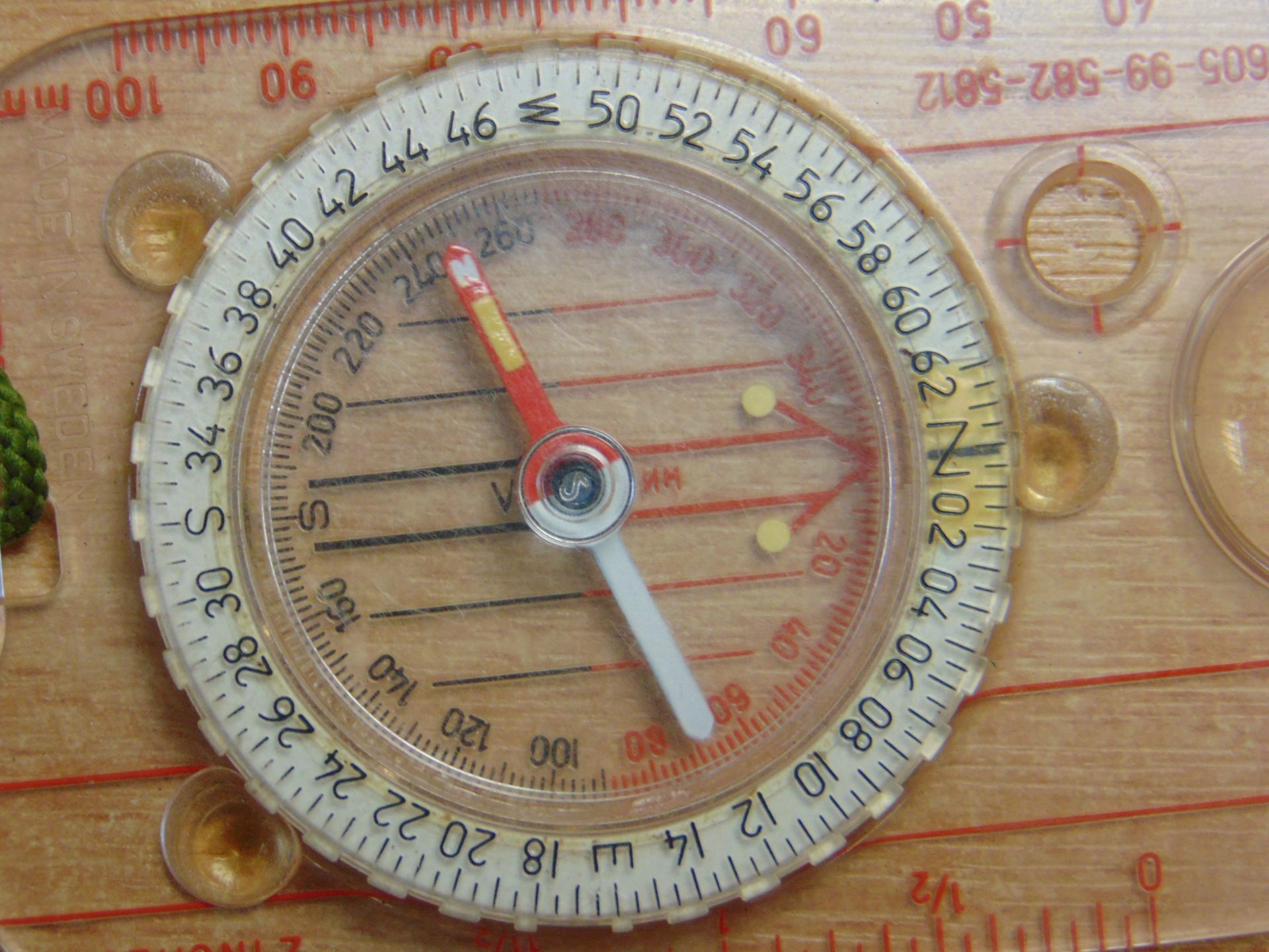 10X SILVA TYPE 4 W10 MAP READING COMPASS C/W LANYYARD - Image 4 of 5