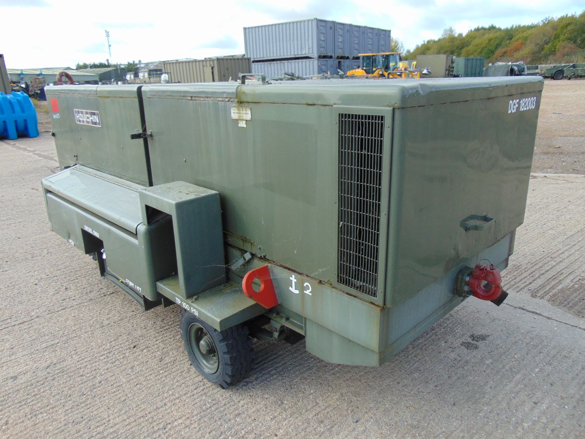 Houchin Twin Axle 60 KVA 48KW Aircraft Ground Power Unit c/w Cummins Engine - Image 8 of 19