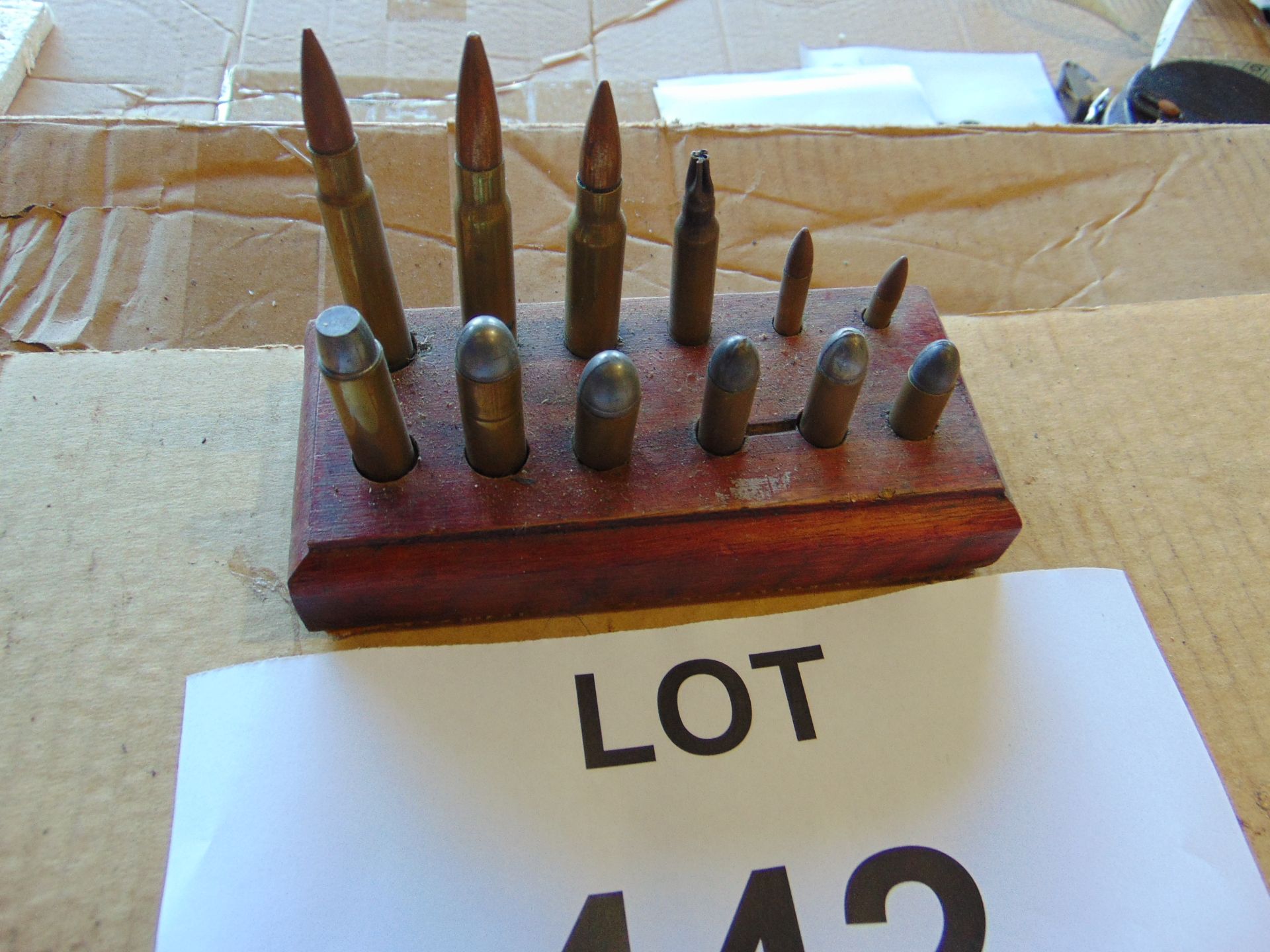 Nice Display Stand of 12 Inert Rounds as shown - Image 3 of 3