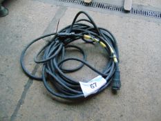 1 x Extra Long 3 Phase 24m Generator Power Supply Cable