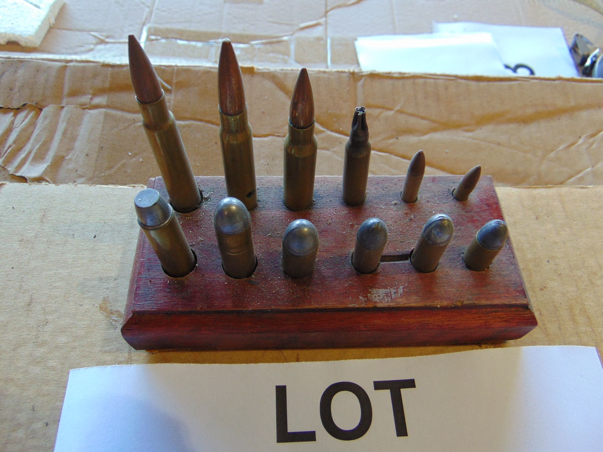 Nice Display Stand of 12 Inert Rounds as shown - Image 2 of 3