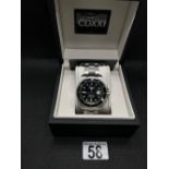 A CDXXI “Abyss” wristwatch in black, 44mm case,, as new with box with proof of purchase