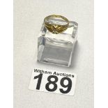 18ct yellow gold signet ring with central solitaire diamond, approx. size S/T, approx. gross