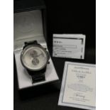 A Bradford Exchange “F5 Tiger II” wristwatch, no. 555 of 4,999, 40mm case, with certificate