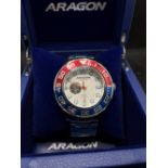 An Aragon divemaster 3 DM 3 NH35, 50mm case, , as new with box https://www.aragonwatch.com/