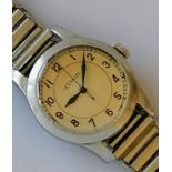 A 1940s Jaeger LeCoultre Royal Air Force pilot steel-cased manual watch