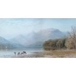 Cornelius Pearson (1805-1891), BALLAHIETICH FERRY, LOCH LERIEN, watercolour, signed and dated 1886,