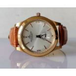 A Jaeger-LeCoultre Master Control Hours 5 ATM 18ct rose gold 40mm case watch with silver di