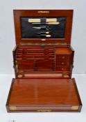 A late Victorian fitted stationery box by Army & Navy