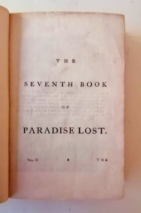 Milton, John, Paradise Lost. A Poem in Twelve Books and Paradise Regain'd. A Poem in Four Books, bot - Image 22 of 27