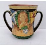 A George VI and Elizabeth, 1937 Coronation, Royal Doulton two handled loving cup
