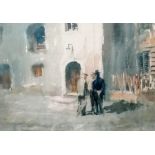 Roland Batchelor, RWS (1889-1990), SQUARE IN STRASBOURG, watercolour, framed