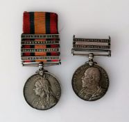 A South Africa Medal pair comprising Queens South Africa and King's South Africa medals both named