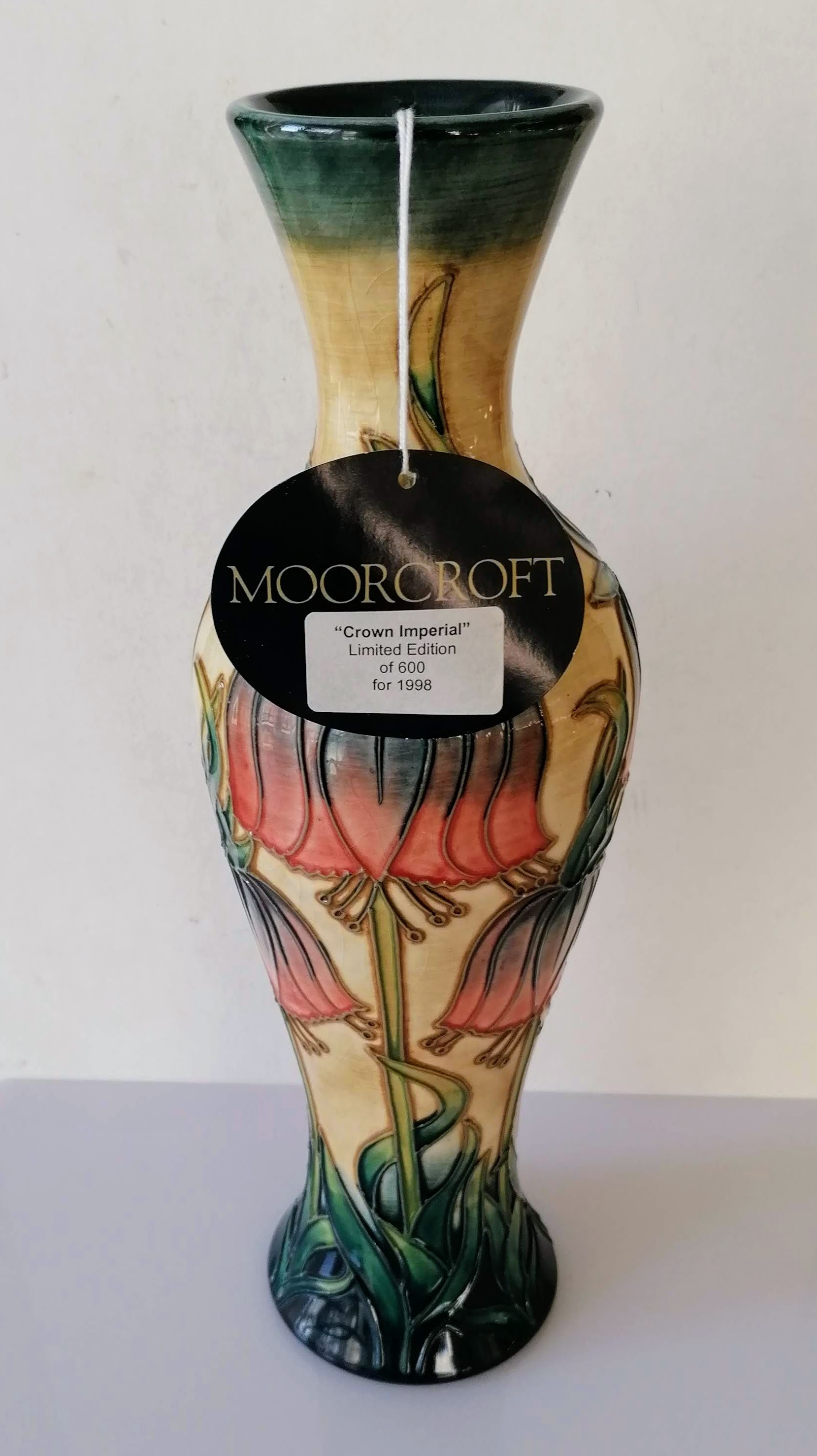 A Moorcroft 'Crown Imperial' vase, 1997, designed by Rachel Bishop, no. 323/600, with 'WM' monogram, - Image 2 of 3