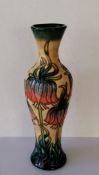 A Moorcroft 'Crown Imperial' vase, 1997, designed by Rachel Bishop, no. 323/600, with 'WM' monogram,