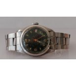 A Rolex Oysterdate Precision stainless steel wristwatch, ref. 6066, circa 1951, serial no. 7087xx,