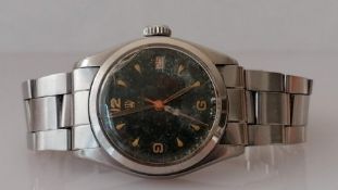 A Rolex Oysterdate Precision stainless steel wristwatch, ref. 6066, circa 1951, serial no. 7087xx,