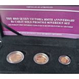 The 2019 Queen Victoria 200th Anniversary 24 Carat Gold Sovereign Prestige Set