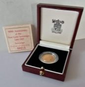 A Royal Mint 500th Anniversary of the First Gold Sovereign 1489 - 1989 Proof Limited Edition