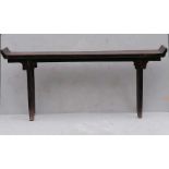 A Chinese large painted hardwood recessed-leg altar table, 17th/18th century