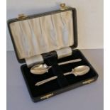 A cased 'His & Hers' matching silver golf club spoons, London, 1917