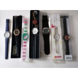 An assortment of seven fashion watches (7)