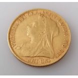 A Victorian gold full sovereign, 1899