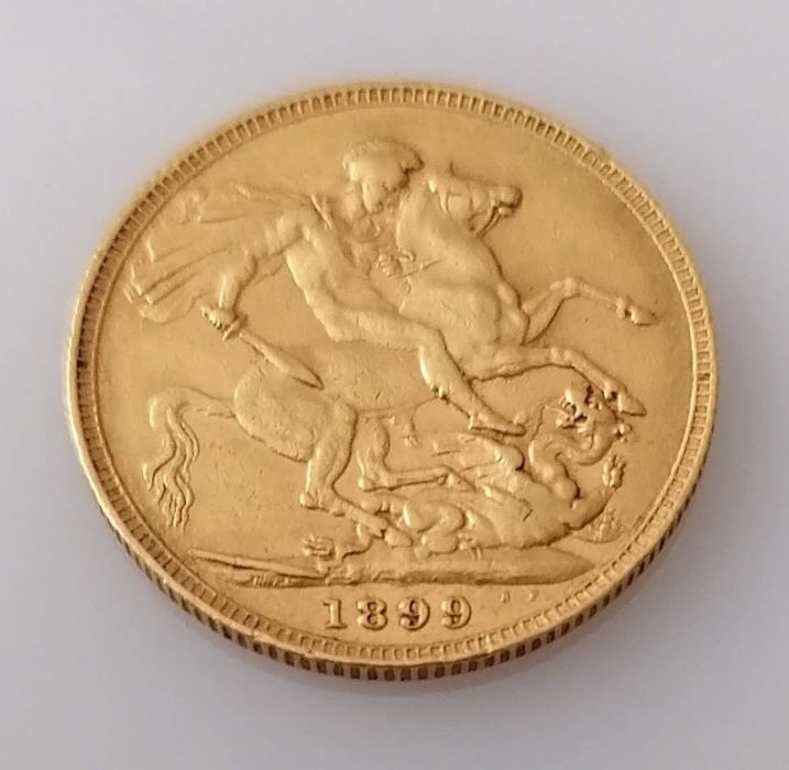 A Victorian gold full sovereign, 1899 - Bild 2 aus 2