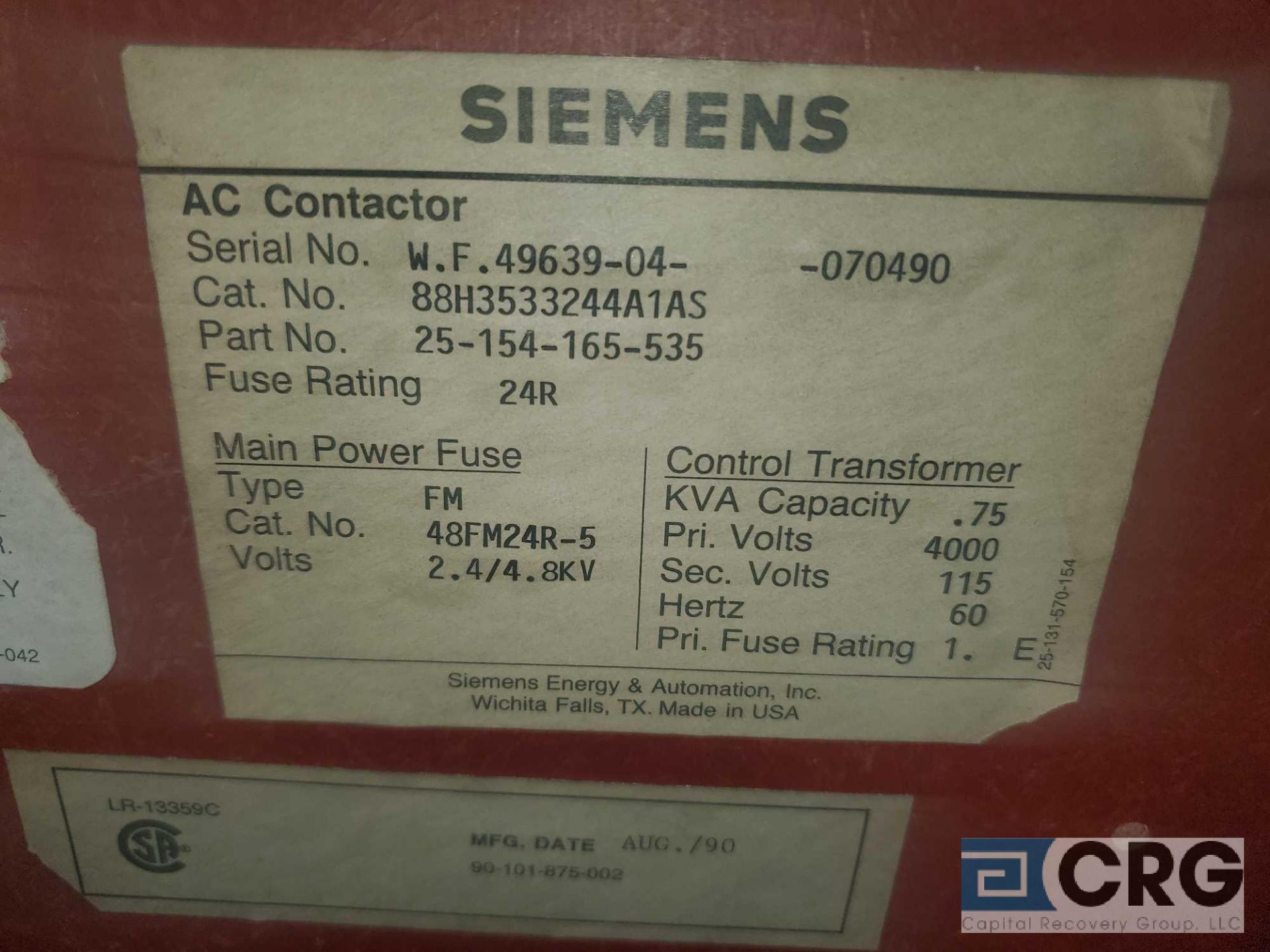 AC Contactor - Image 2 of 2