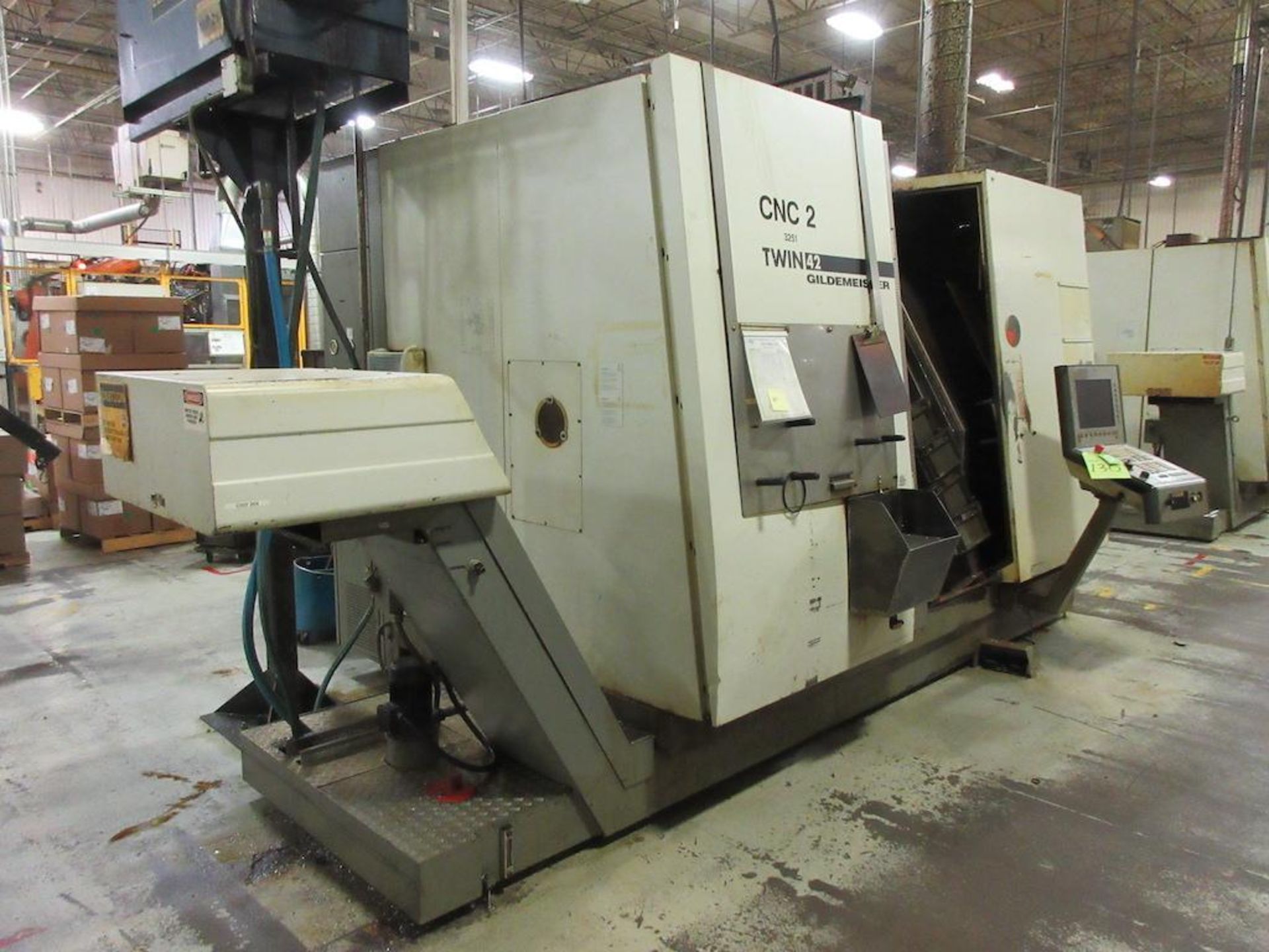 2006 DMG CNC Lathe, Model Twin 42, Twin Spindle, 4 Axis, with CNC Control, B-Axis, Swing Diameter - Image 8 of 15