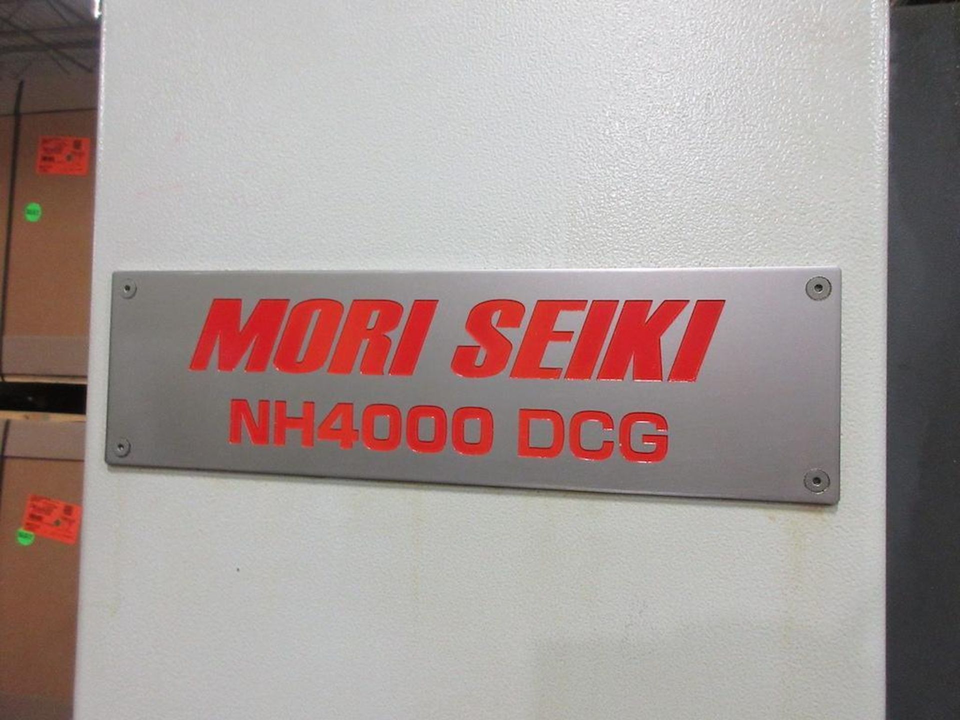 2007 MORI SEIKI CNC Horizontal Machining Center, Model NH 4000, CNC Control, Travels: X-22.04", Y- - Image 3 of 11