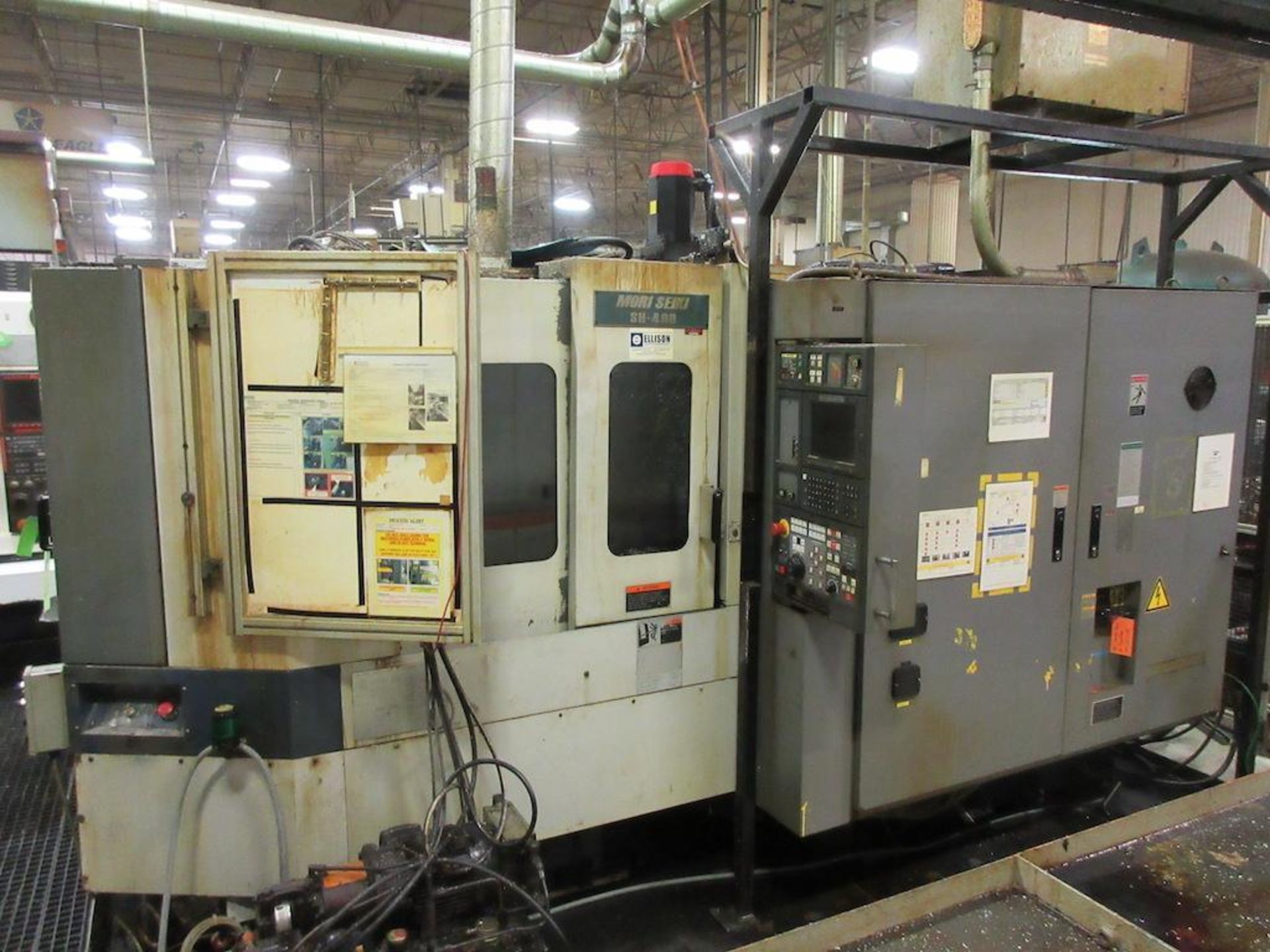 2001 MORI SEIKI, CNC Horizontal Machining Center, Model SH 403, CNC Controls, Travels: X-22", Y-20",