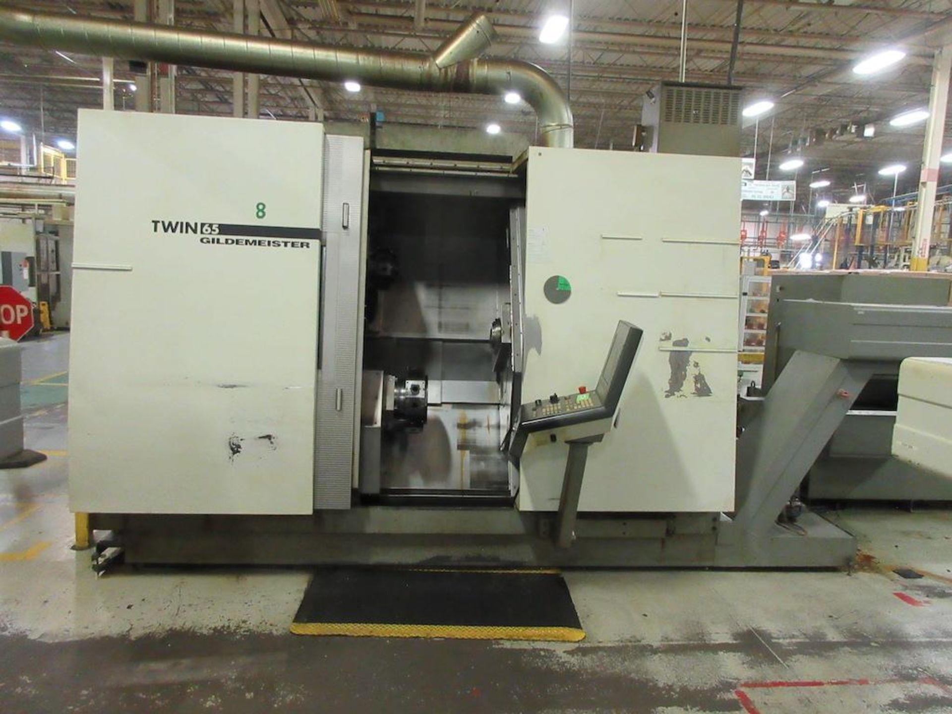 2007 DMG CNC Lathe, Model Twin 65, Twin Spindle, 4 Axis, CNC Control, B-Axis, Max. Turning