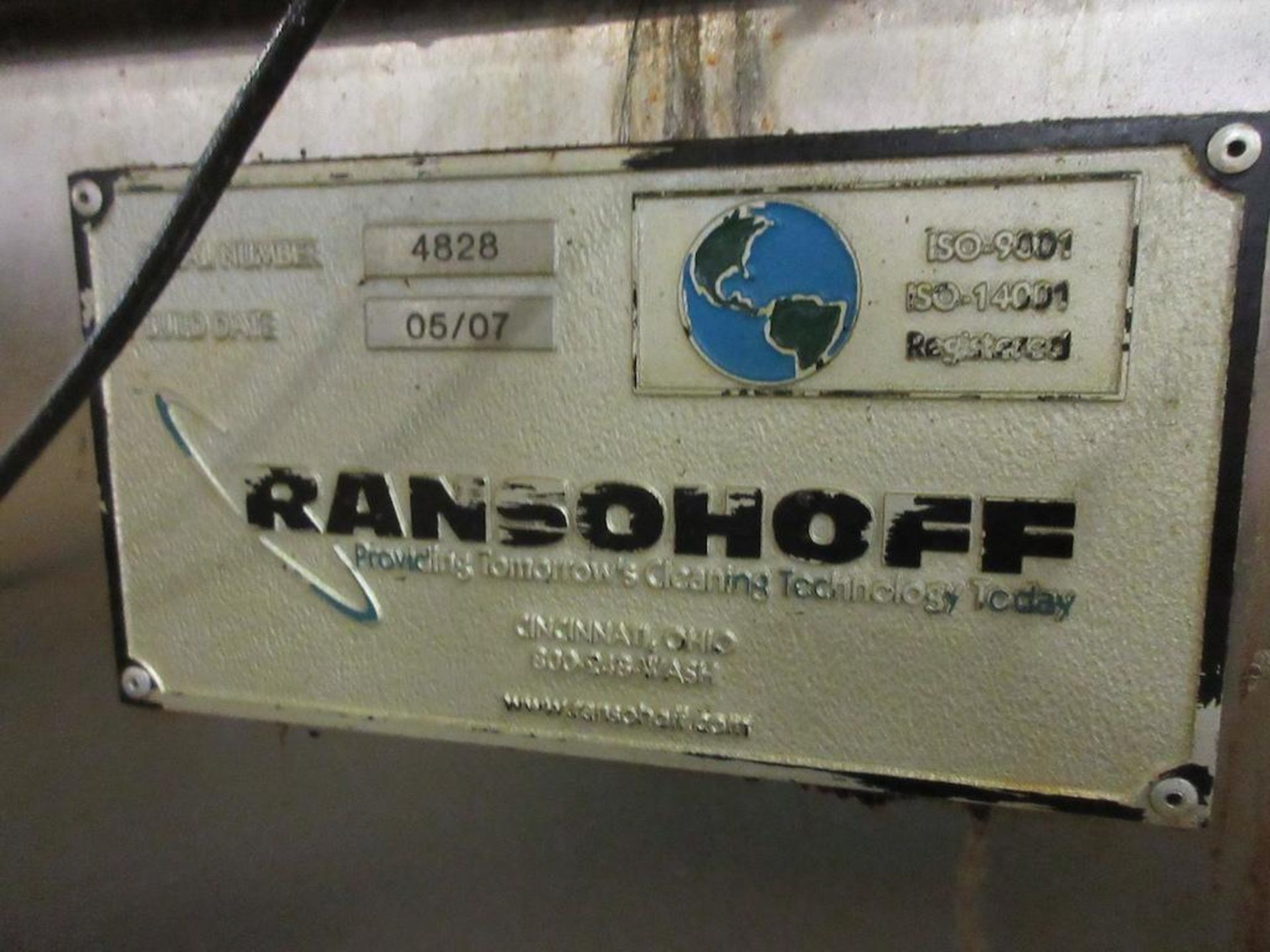 2007 RANSOHOFF Washer, Medium Pressure, Pass Through, Conveyor, sn 4828. Please Note: Exclusive - Image 4 of 12
