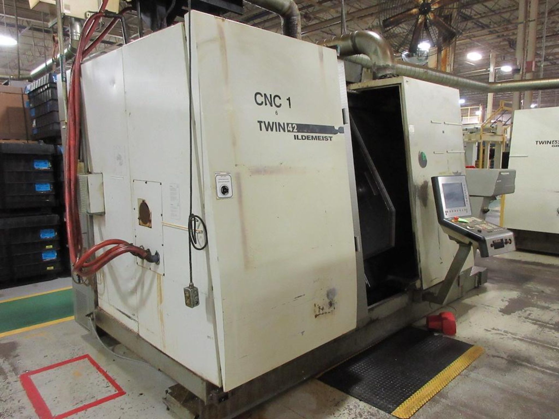 2006 DMG CNC Lathe, Model Twin 42, Twin Spindle, 4 Axis, CNC Control, B-Axis, Swing Diameter 5.7Ó, - Image 9 of 16