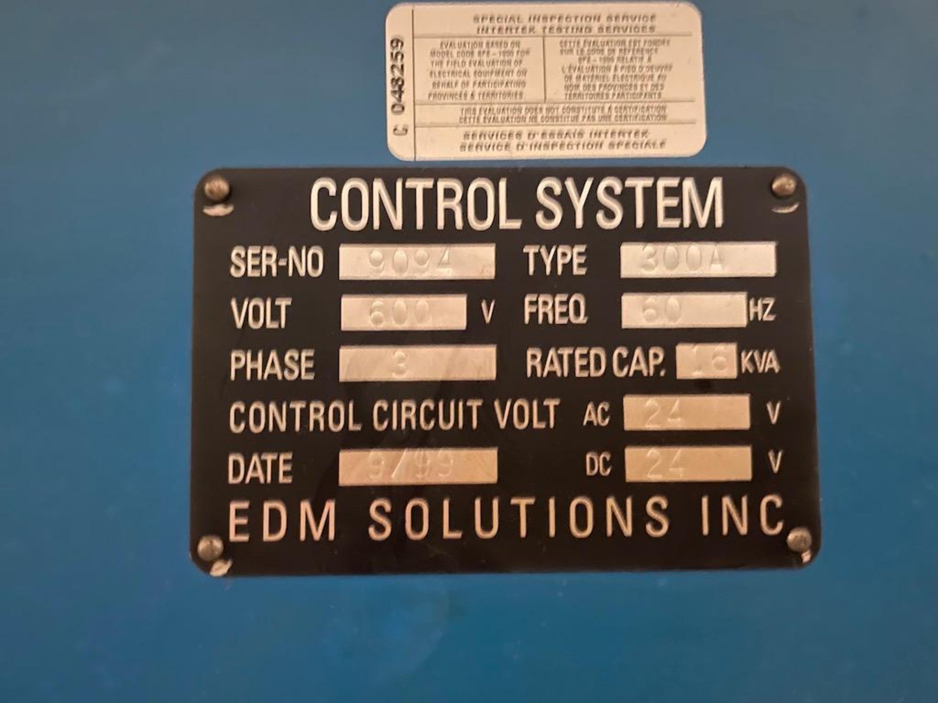 EDM SOLUTIONS APOLLO CNC SINKER EDM, 70INCH X 44INCH X 26INCH INNER CAPACITY, SYSTEM 3R TOOLING, - Image 10 of 10