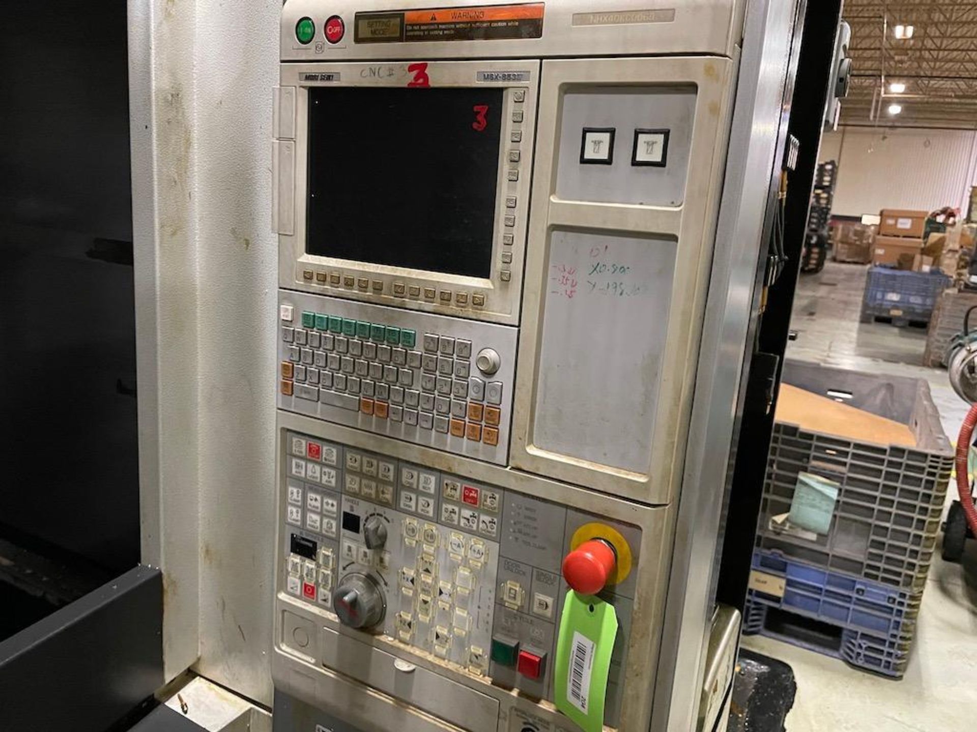 2011 MORI SEIKI NHX 4000 HORIZONTAL CNC MACHINING CENTER, TRAVELS: X 22.0INCH, Y 22.0INCH, Z 25. - Image 2 of 10