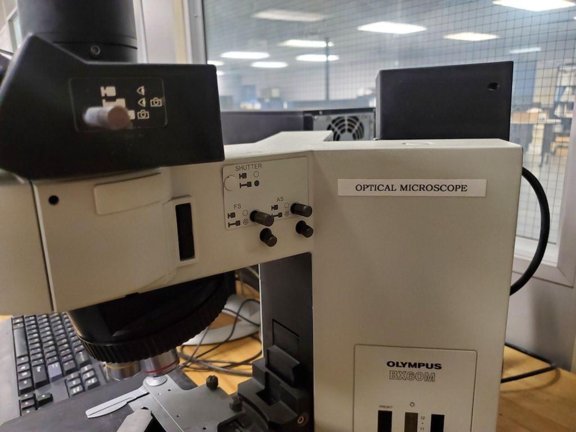 OLYMPUS OPTICAL MICROSCOPE MODEL BX60MF5, SN 7A05179 [UPSTAIRS LAB] - Image 5 of 7