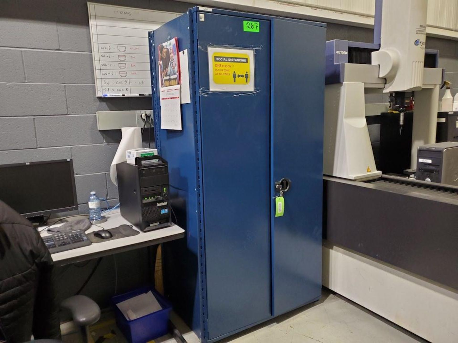 ROUSSEAU BLUE CABINET INCLUDING 5 SHELVES OF CMM PROBES, FIXTURES, HEADS ETC [MAIN CMM ROOM] - Image 18 of 19