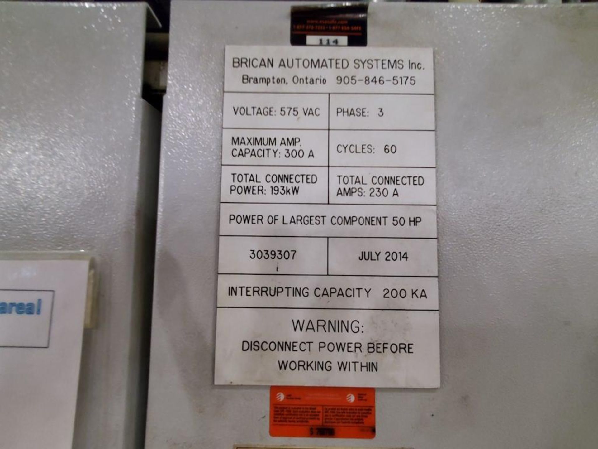 2014 BRICAN HIGH PRESSURE, 1000 PSI PASS THROUGH WALKING BEAM WASHER, 2 DIGITAL TEMPERATURE - Image 3 of 26