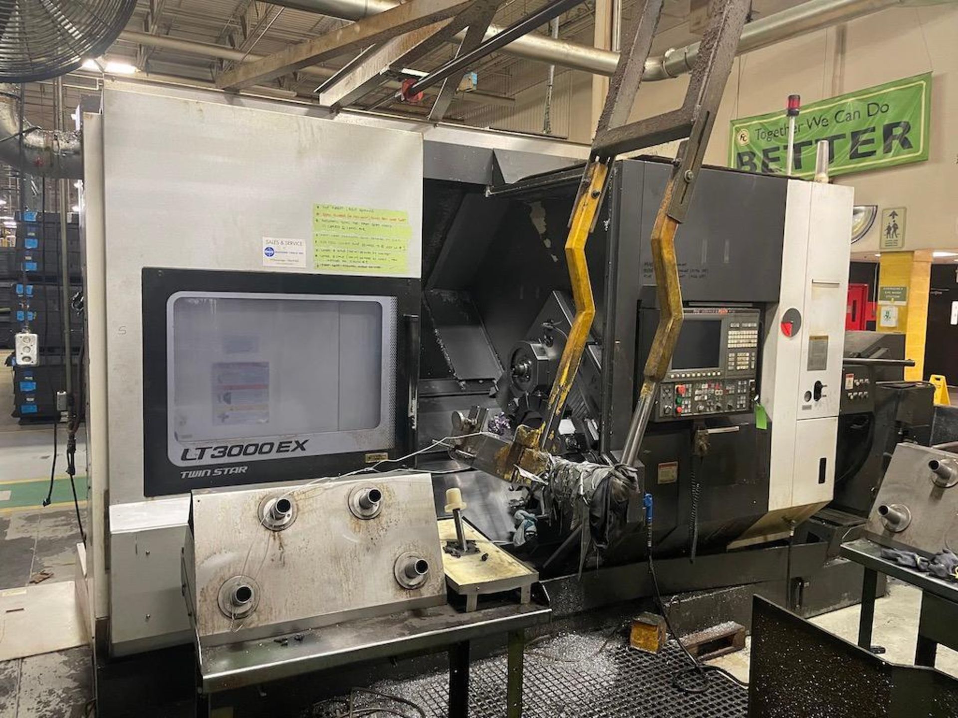 2013 LT3000EX OKUMA TWIN SPINDLE MULTI AXIS CNC LATHE, OSP-P300L CNC CONTROL, SWING OVER SADDLE: - Image 2 of 12